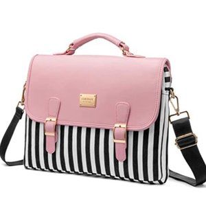14-inch Stripe Pink Sleeve Laptop Bag